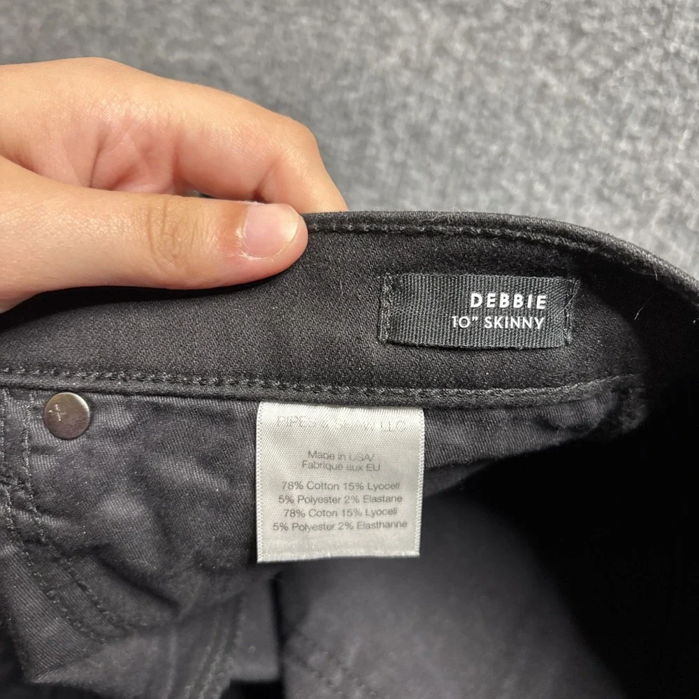 Veronica Beard Debbie High Rise Skinny Jeans Women's Size 31 Black Pants Raven